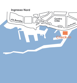 Civitavecchia Ferry terminal map
