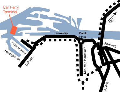 Amsterdam Ferry terminal map